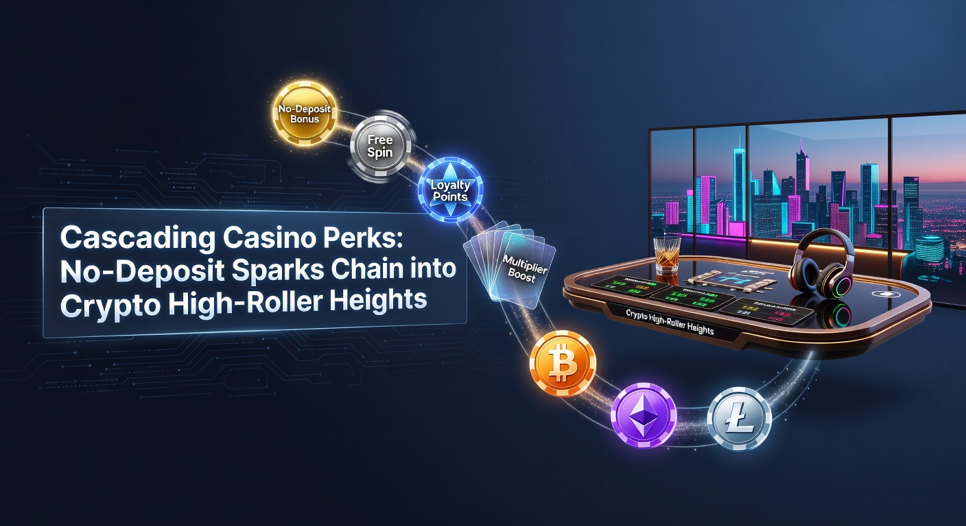 Crypto high-roller dashboard displaying VIP perks, exclusive tables, and blockchain-verified rewards cascade