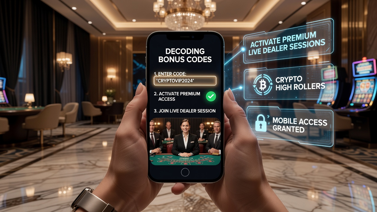 High-roller mobile session with live dealer and crypto wallet integration