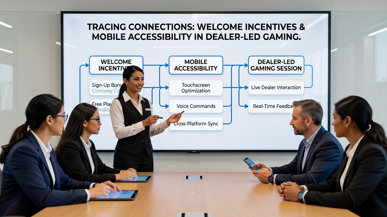 Close-up of smartphone screen showing live dealer interface with accessibility settings and bonus balance indicators